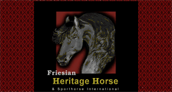 Desktop Screenshot of friesianheritage.com